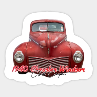 1940 Chrysler Windsor Club Coupe Sticker